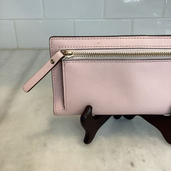 Kate Spade Cross Grain Leather Wallet Sleek Minimalist Design - Picture 5 of 16